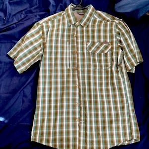 Eddie Bauer Button down active wear shirt